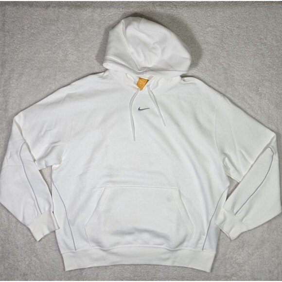 Nike x Drake NOCTA Mens 2XL White Fleece Reflective Hoodie HV5310-100 XXL - Picture 1 of 13